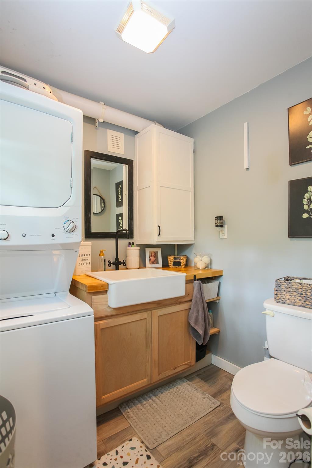 292 Wolf Creek Heights Road Almond, NC 28702 - Photo 20 of 47 a view of bathroom with a sink and a toilet