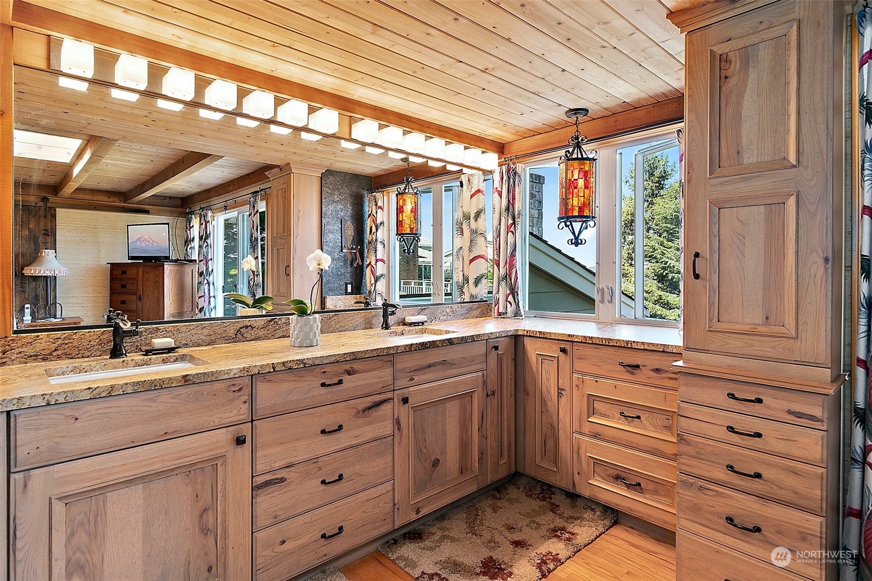 4152 Southwest 314th Street Federal Way, WA 98023 - Photo 8 of 36 a bathroom with a sink and a large mirror