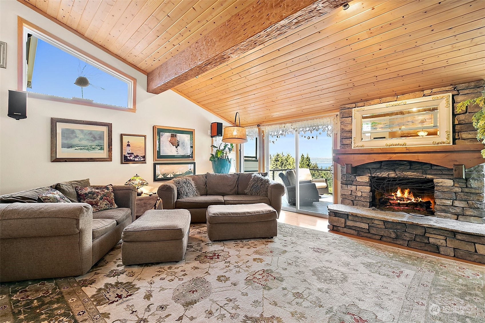 4152 Southwest 314th Street Federal Way, WA 98023 - Photo 9 of 36 a living room with furniture and a fireplace