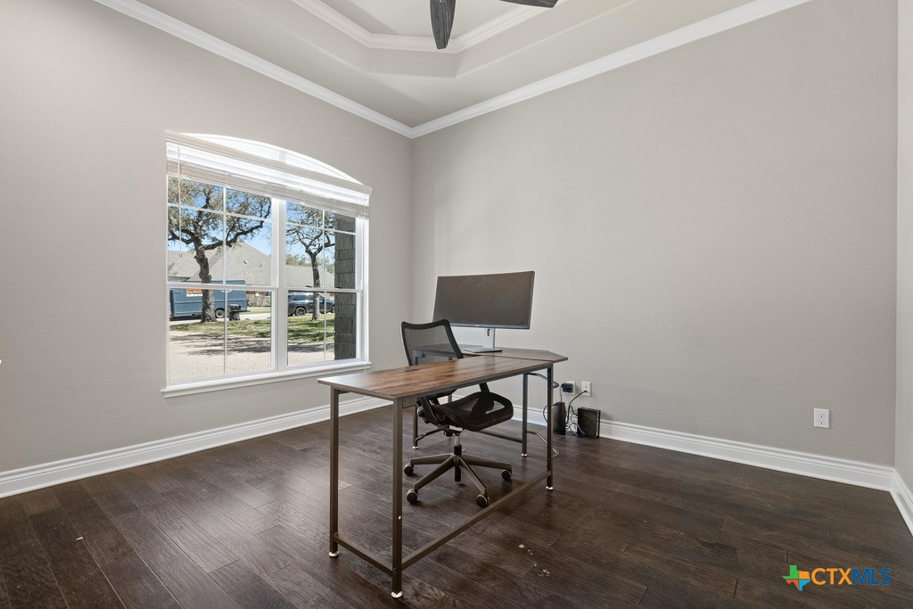 1745 Alta Vista Loop Temple, TX 76502 - Photo 23 of 34 a workspace with wooden floor and a window