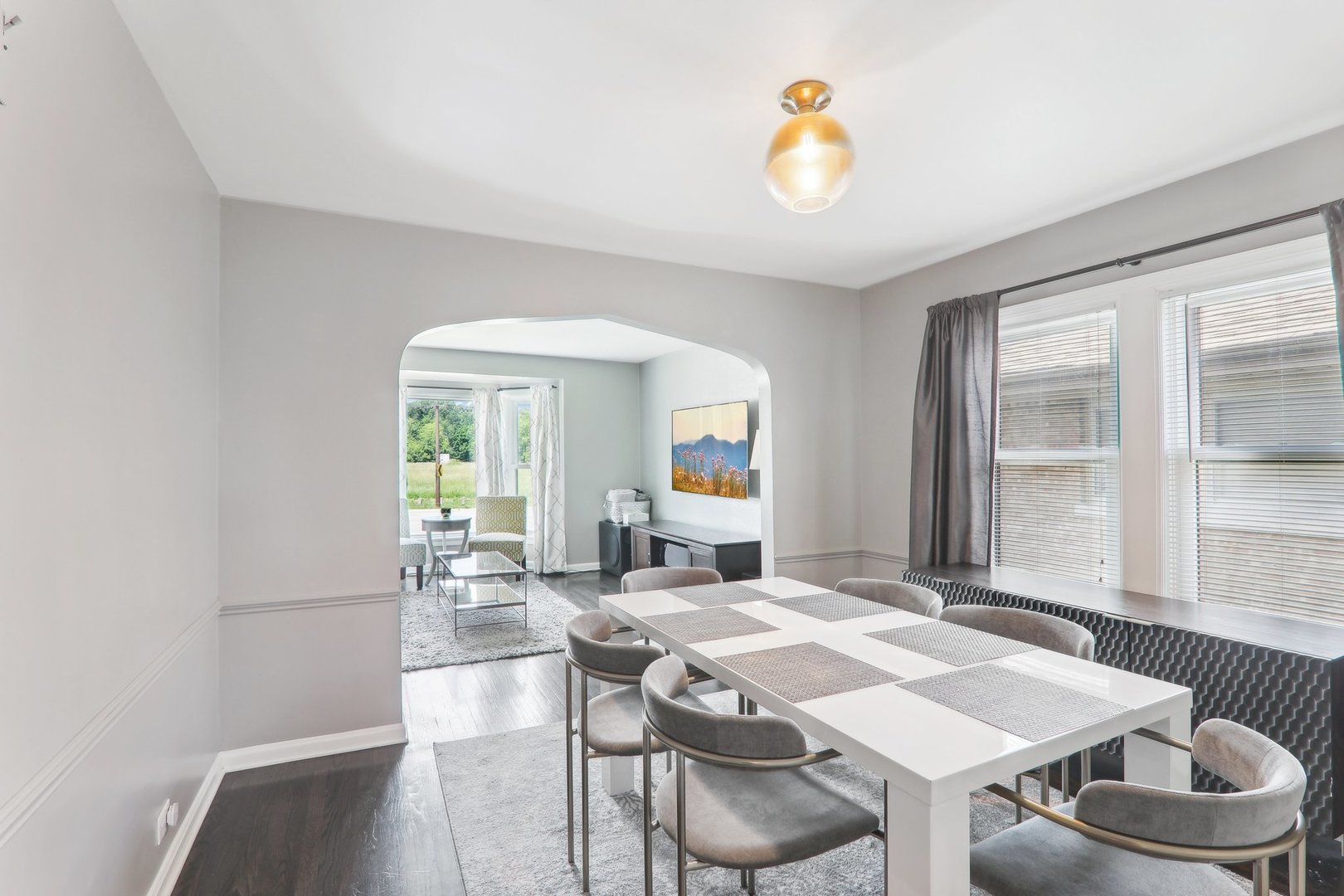 5853 North Central Avenue Chicago, IL 60646 - Photo 5 of 31 a view of a dining room with furniture window and outside view