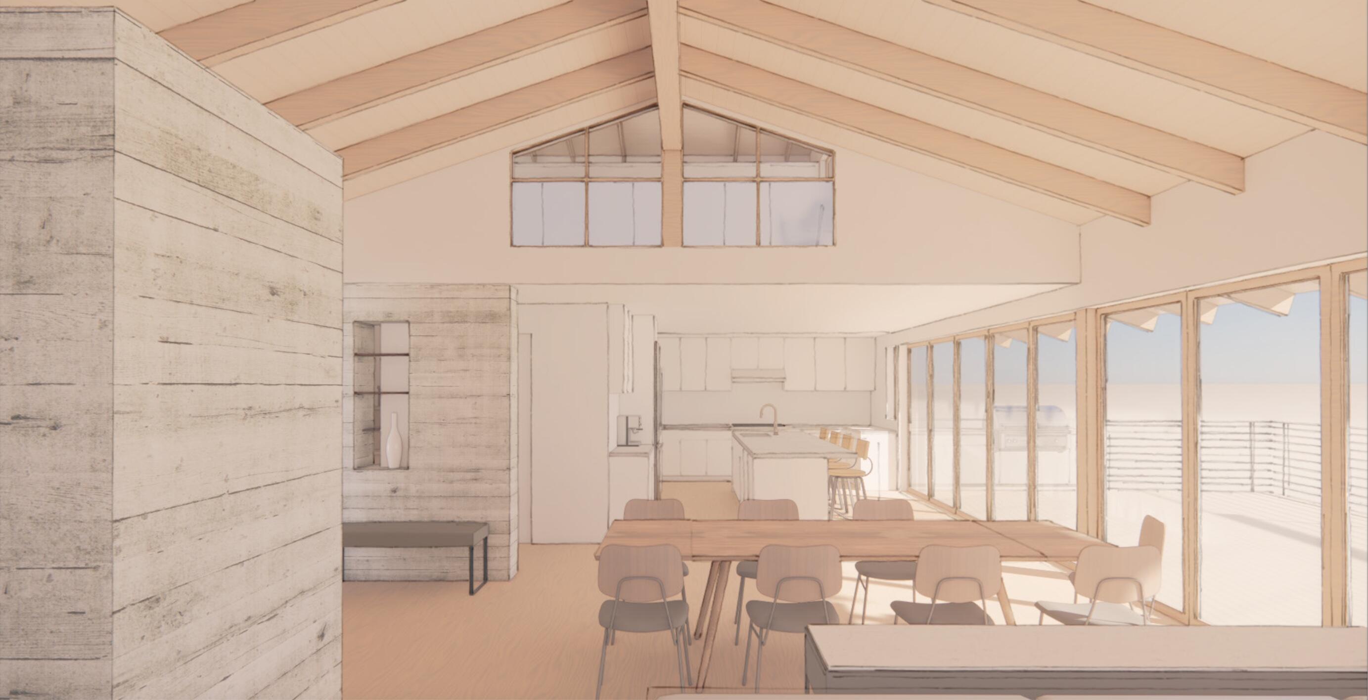 929 Arbolado Road Santa Barbara, CA 93103 - Photo 14 of 29 a view of a hallway with windows