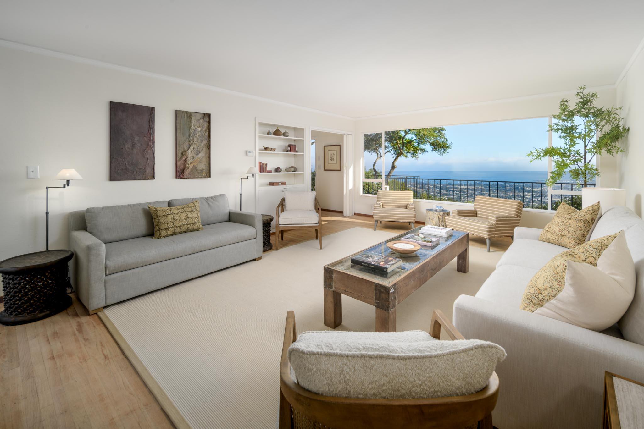929 Arbolado Road Santa Barbara, CA 93103 - Photo 5 of 29 a living room with furniture and a couch