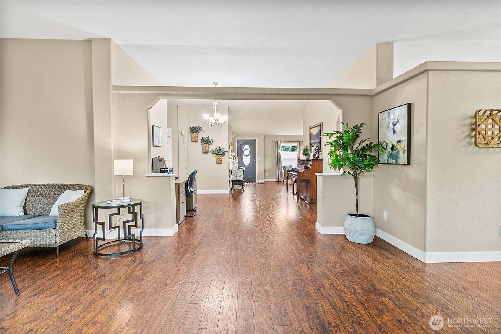 4416 South 315th Street Auburn, WA 98001 - Photo 15 of 37 a living room with furniture and a wooden floor