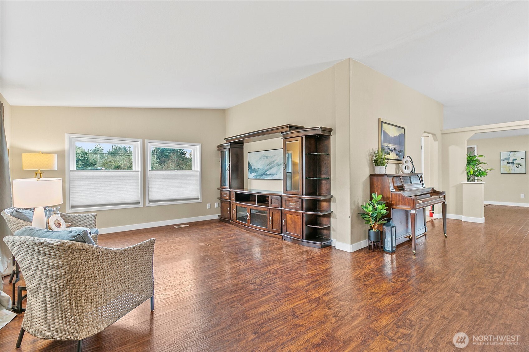4416 South 315th Street Auburn, WA 98001 - Photo 5 of 37 a living room with furniture and a flat screen tv