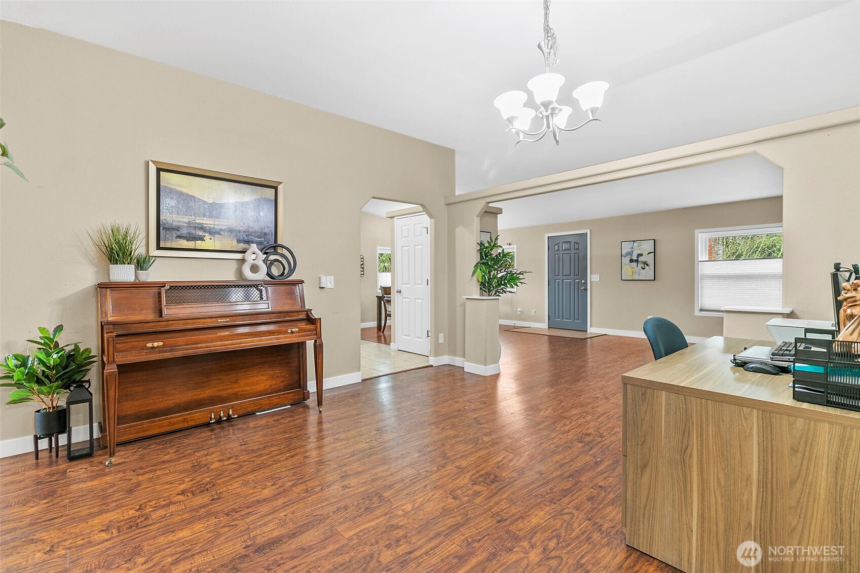 4416 South 315th Street Auburn, WA 98001 - Photo 10 of 37 a living room with furniture and a wooden floor