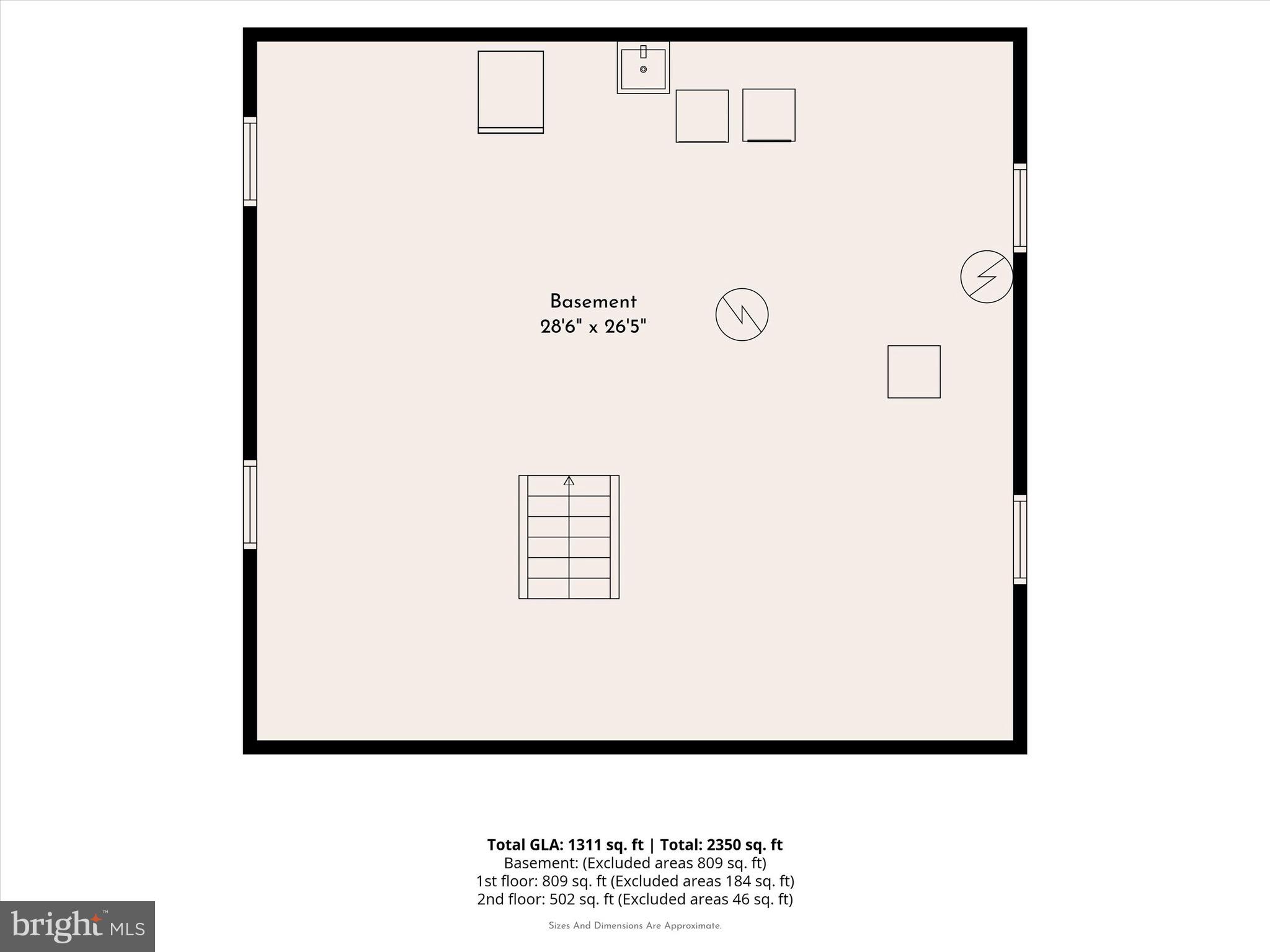408 Lindsay Street Ridley Park, PA 19078 - Photo 28 of 29 Basement Floor Plan