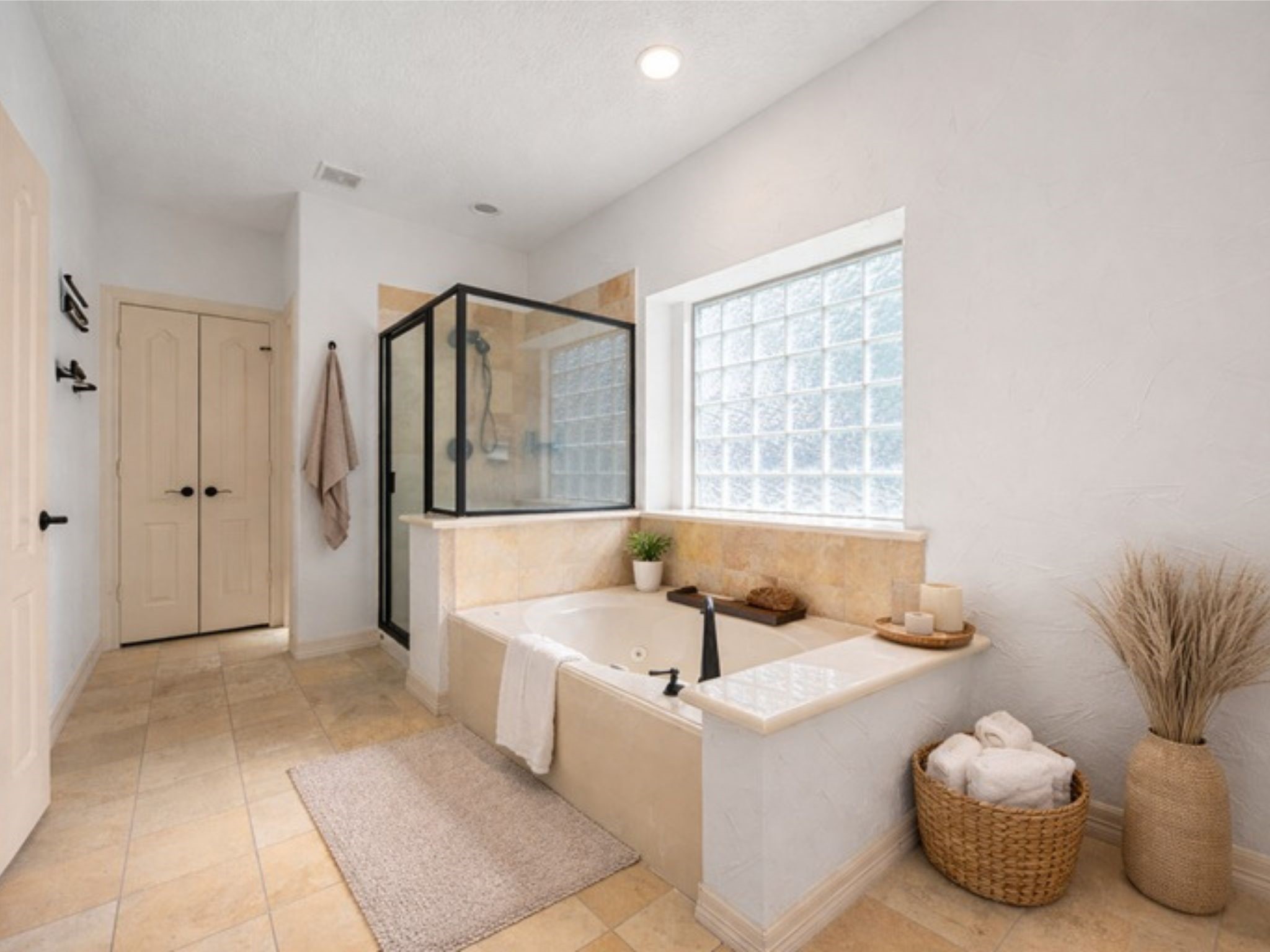 28618 Benders Crossing Drive Spring, TX 77386 - Photo 22 of 46 Relax after a long day in the Primary soaking tub. Separate shower and additional closet storage rounds out this space!