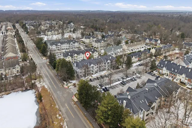 a view of city and mountain