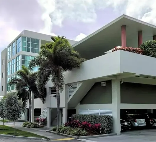 a house view with a garden space