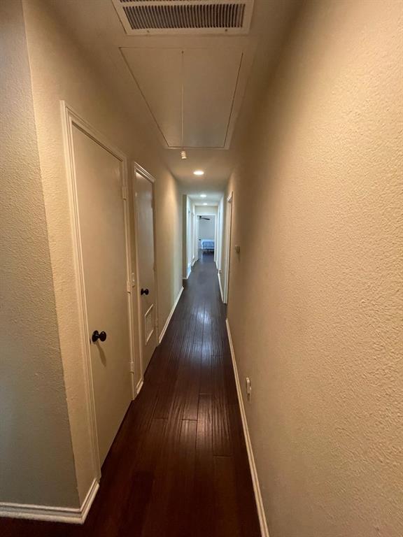 3612 Cross Bend Road Plano, TX 75023 - Photo 35 of 38 Hall featuring dark hardwood / wood-style flooring
