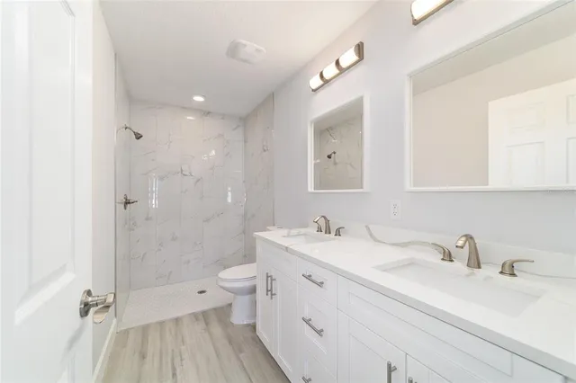 a house view with a backyard space