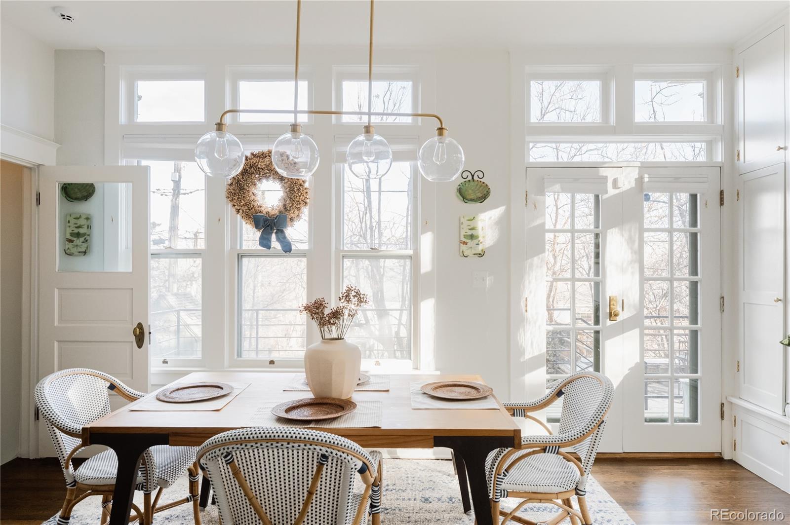 870 12th Street Boulder, CO 80302 - Photo 17 of 34 a view of a dining room with furniture and wooden floor