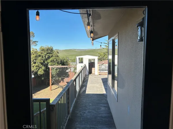 a view of balcony
