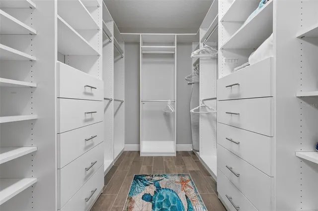 a view of walk in closet