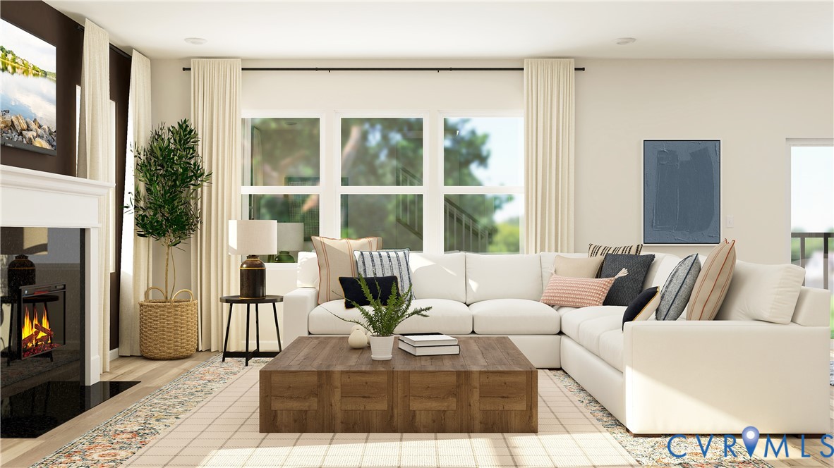 15712 Greenhart Drive Chesterfield, VA 23832 - Photo 7 of 32 a living room with furniture and a floor to ceiling window