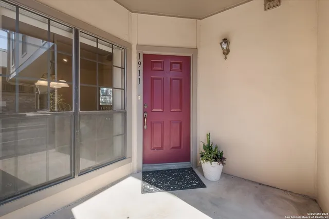 a view of an entryway door