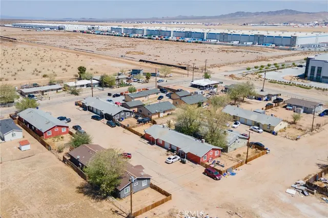 an aerial view of beach and ocean