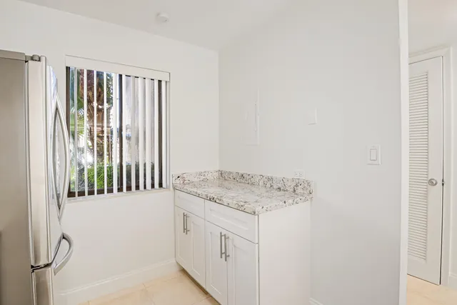 a utility room with a window