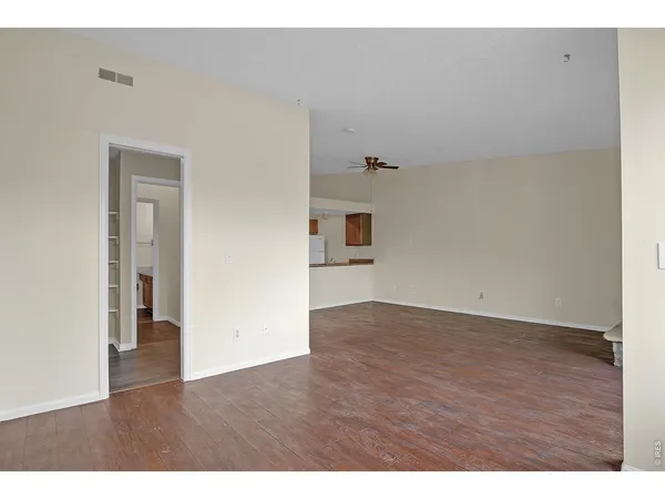 a view of an empty room