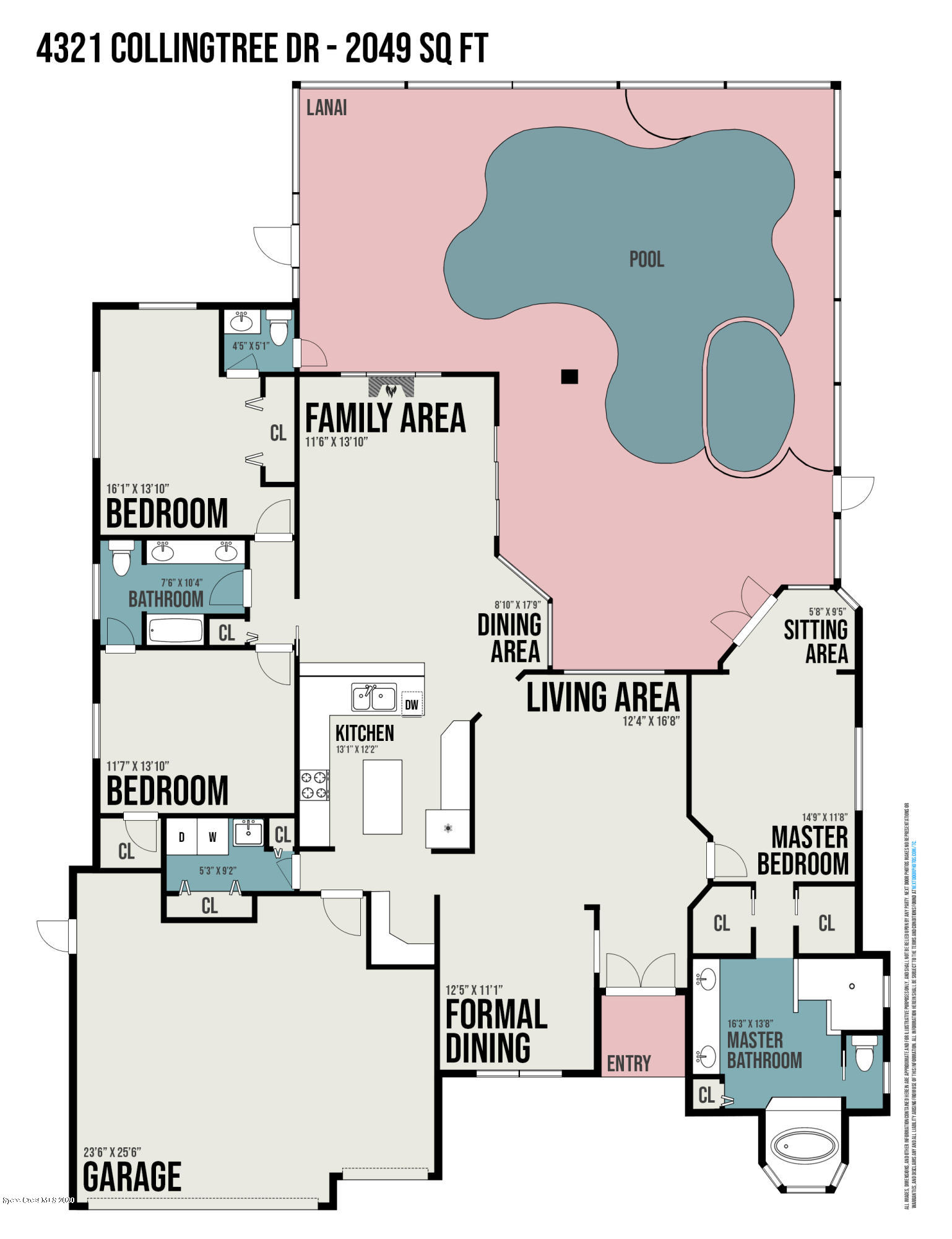 4321 Collingtree Drive Rockledge, FL 32955 - Photo 38 of 38 Floor Plan