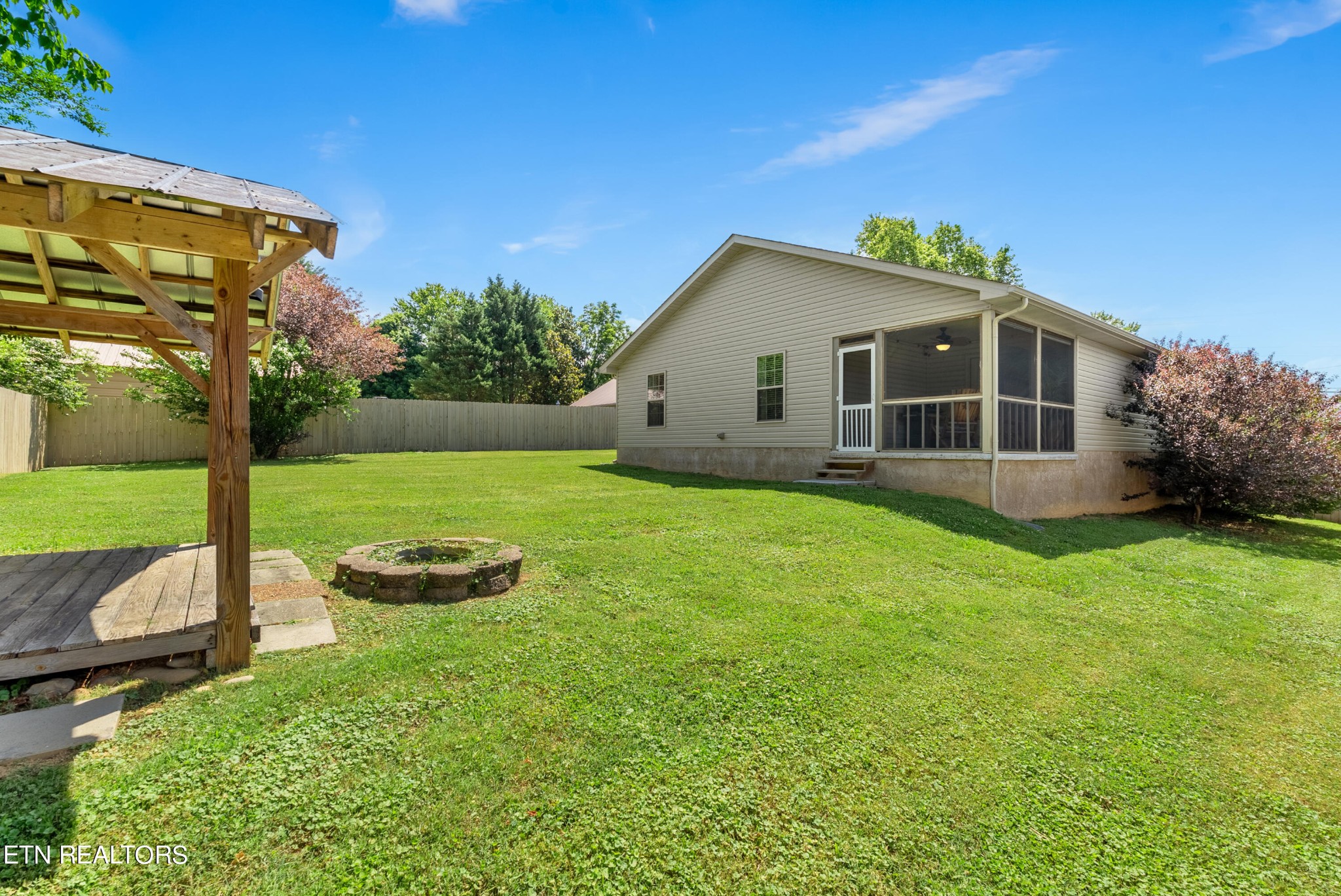 314 Two View Road Sevierville, TN 37863 - Photo 29 of 31 a view of a house with backyard sitting area and garden