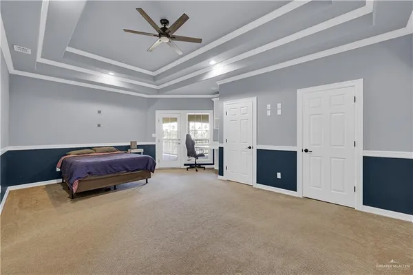 a bathroom with a sink vanity and a mirror