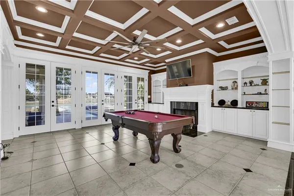 a spacious with white walls