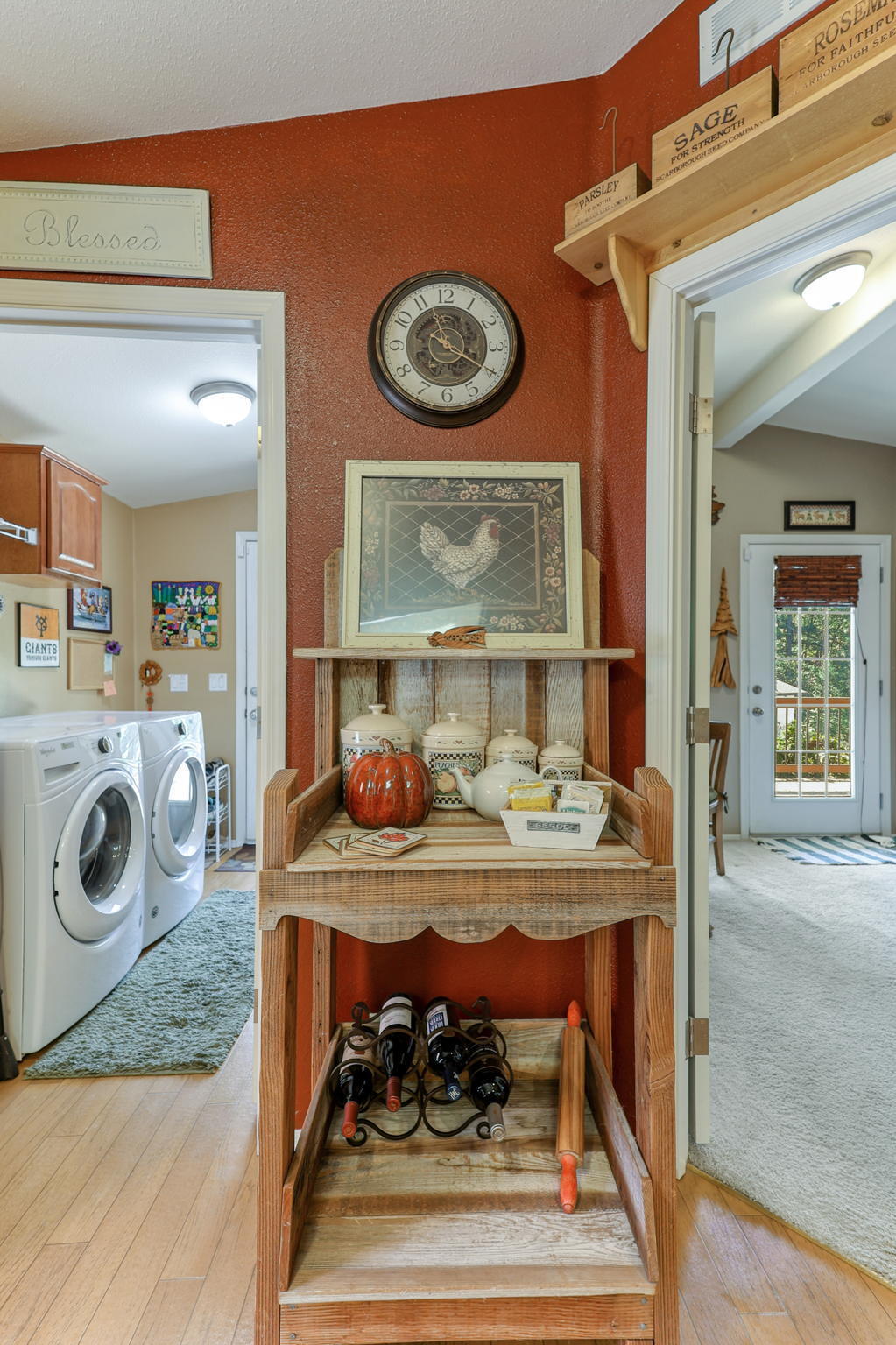 551 Lewiston Road Lewiston, CA 96052 - Photo 11 of 51 a view of a hallway with washer and dryer