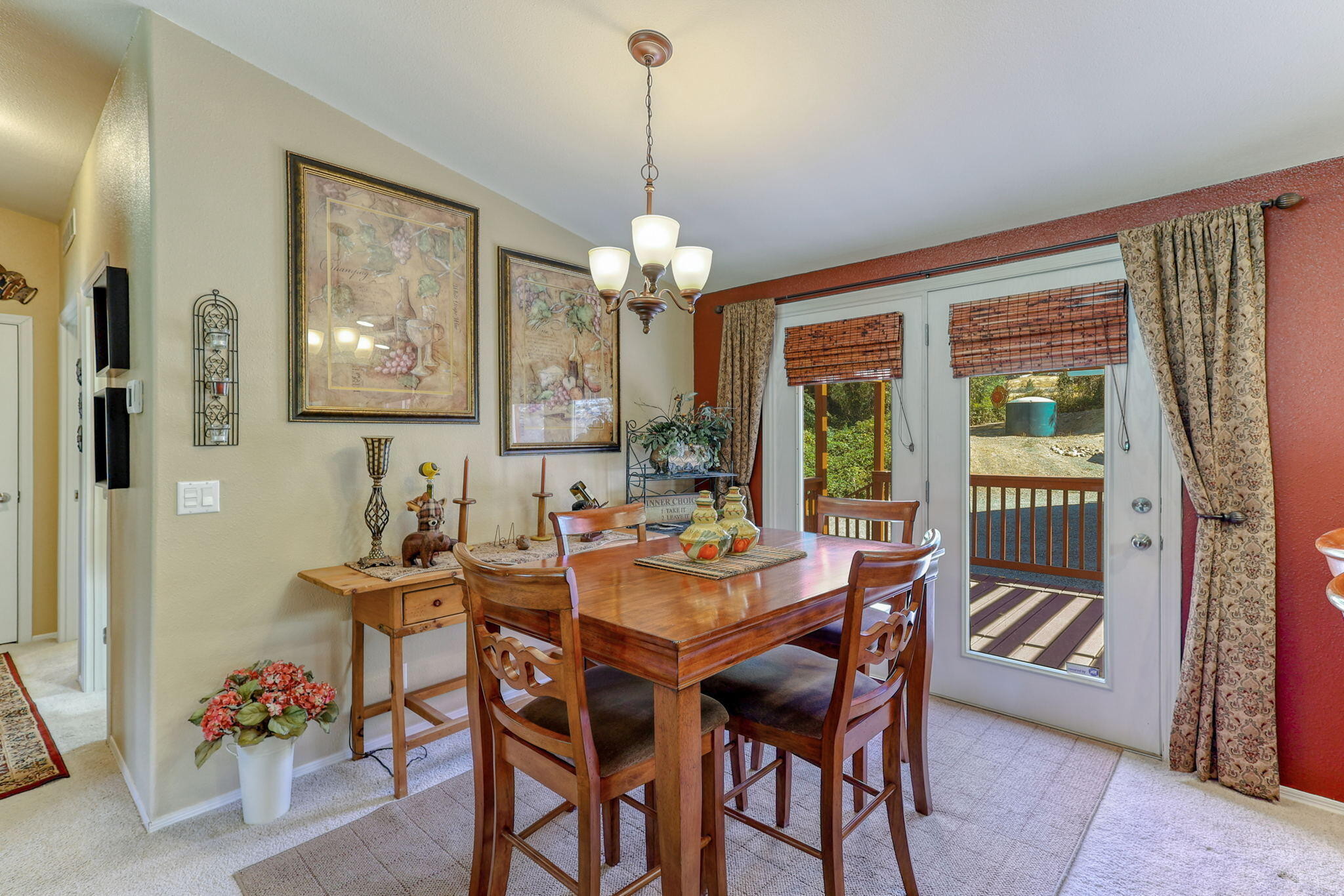 551 Lewiston Road Lewiston, CA 96052 - Photo 15 of 51 a dining room with furniture a chandelier and window