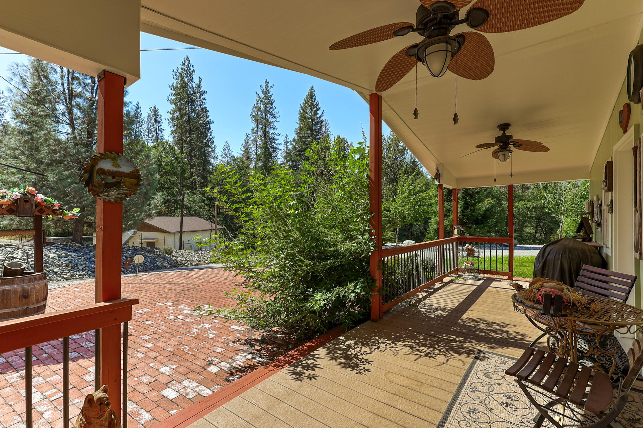 551 Lewiston Road Lewiston, CA 96052 - Photo 4 of 51 a view of a porch with furniture and a yard