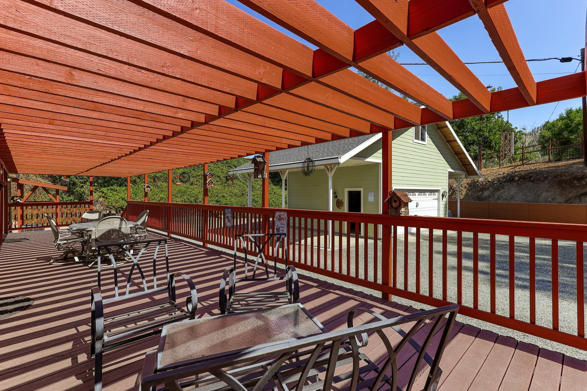 551 Lewiston Road Lewiston, CA 96052 - Photo 44 of 51 a view of a roof deck with wooden floor and fence
