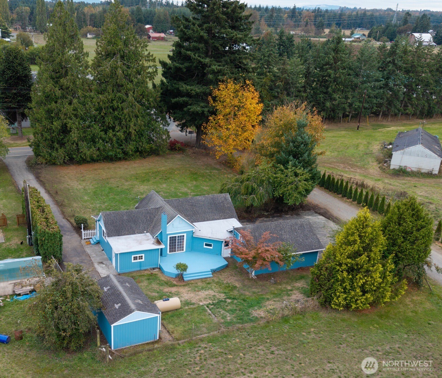 7007 Dahlberg Road Ferndale, WA 98248 - Photo 35 of 35 an aerial view of a house with outdoor space