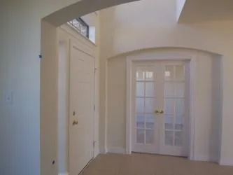 a view of an empty room