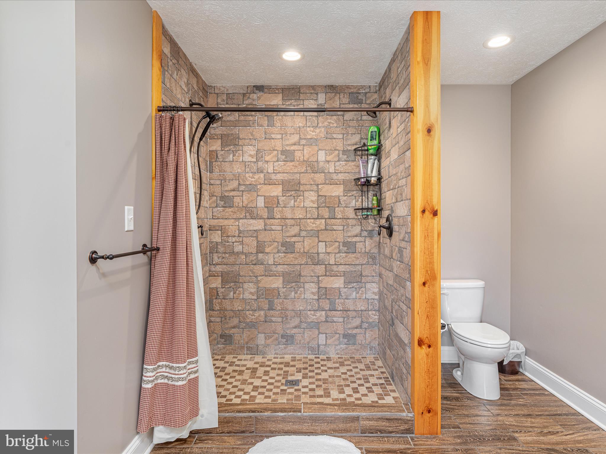 1996 Buck Mountain Road Bentonville, VA 22610 - Photo 31 of 61 a bathroom with a shower toilet and sink