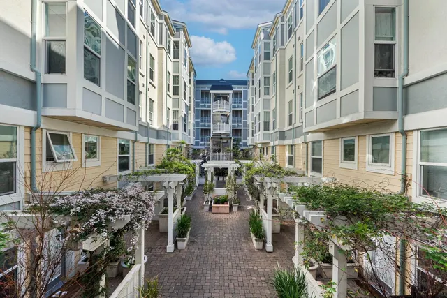 a front view of a building