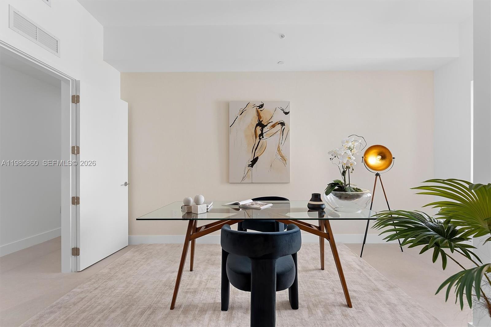 700 Northeast 24th Street, Unit PH5802 Miami, FL 33137 - Photo 28 of 59 a view of a workspace with furniture