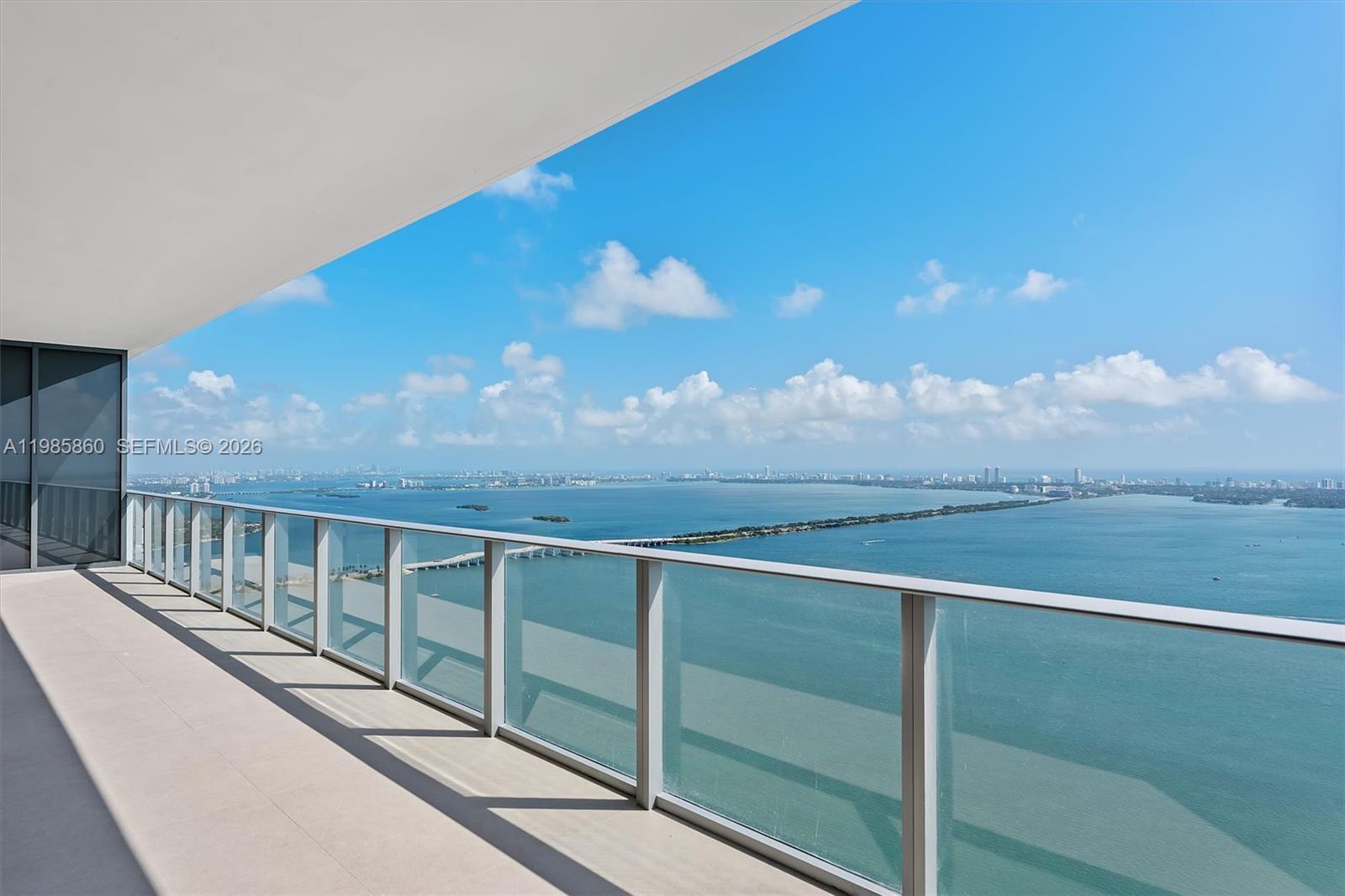 700 Northeast 24th Street, Unit PH5802 Miami, FL 33137 - Photo 40 of 59 a view of balcony with ocean view