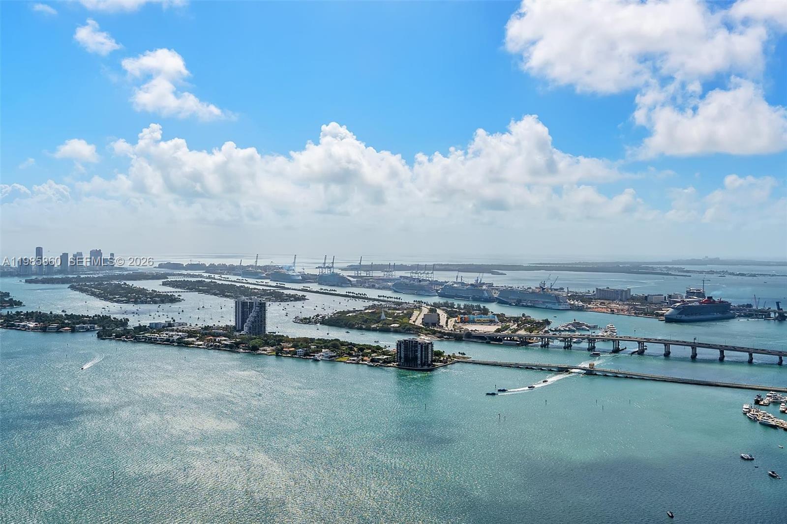 700 Northeast 24th Street, Unit PH5802 Miami, FL 33137 - Photo 42 of 59 an aerial view of a city