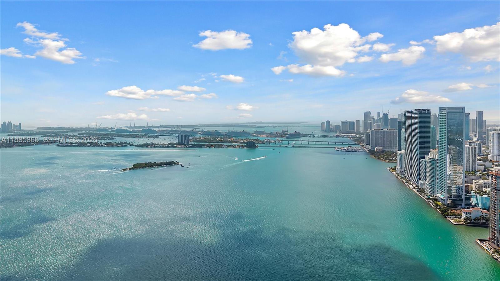 700 Northeast 24th Street, Unit PH5802 Miami, FL 33137 - Photo 45 of 59 a view of a lake with a city