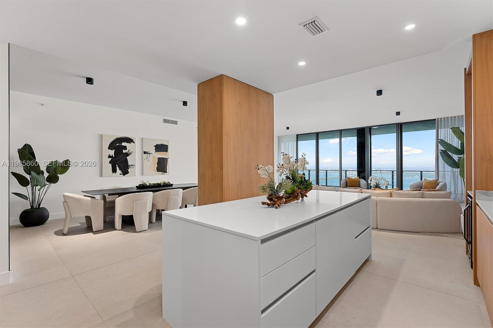 700 Northeast 24th Street, Unit PH5802 Miami, FL 33137 - Photo 10 of 59 a view of living room with furniture and potted plant