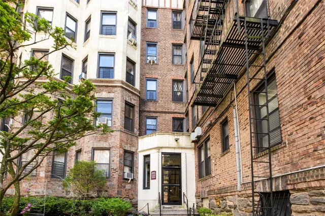 a view of a building with many windows