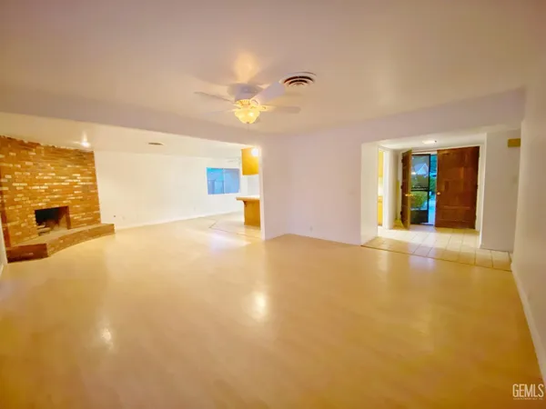 a view of an empty room