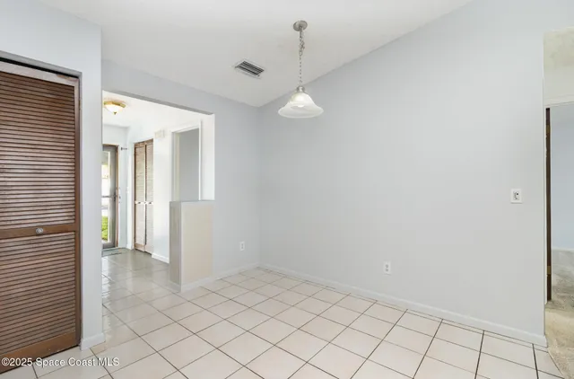 a view of an empty room