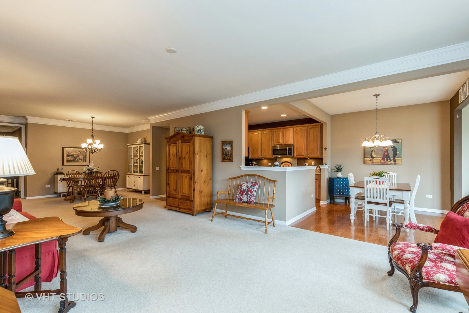 2832 Cascade Falls Circle Elgin, IL 60124 - Photo 14 of 37 a living room with lots of furniture and kitchen view