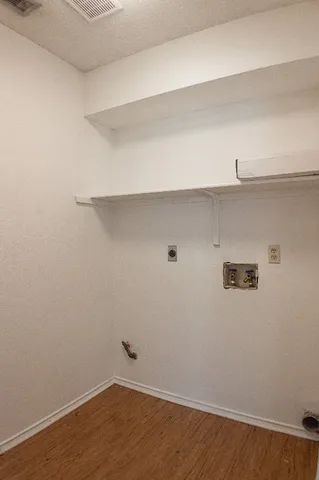 a view of a glass door