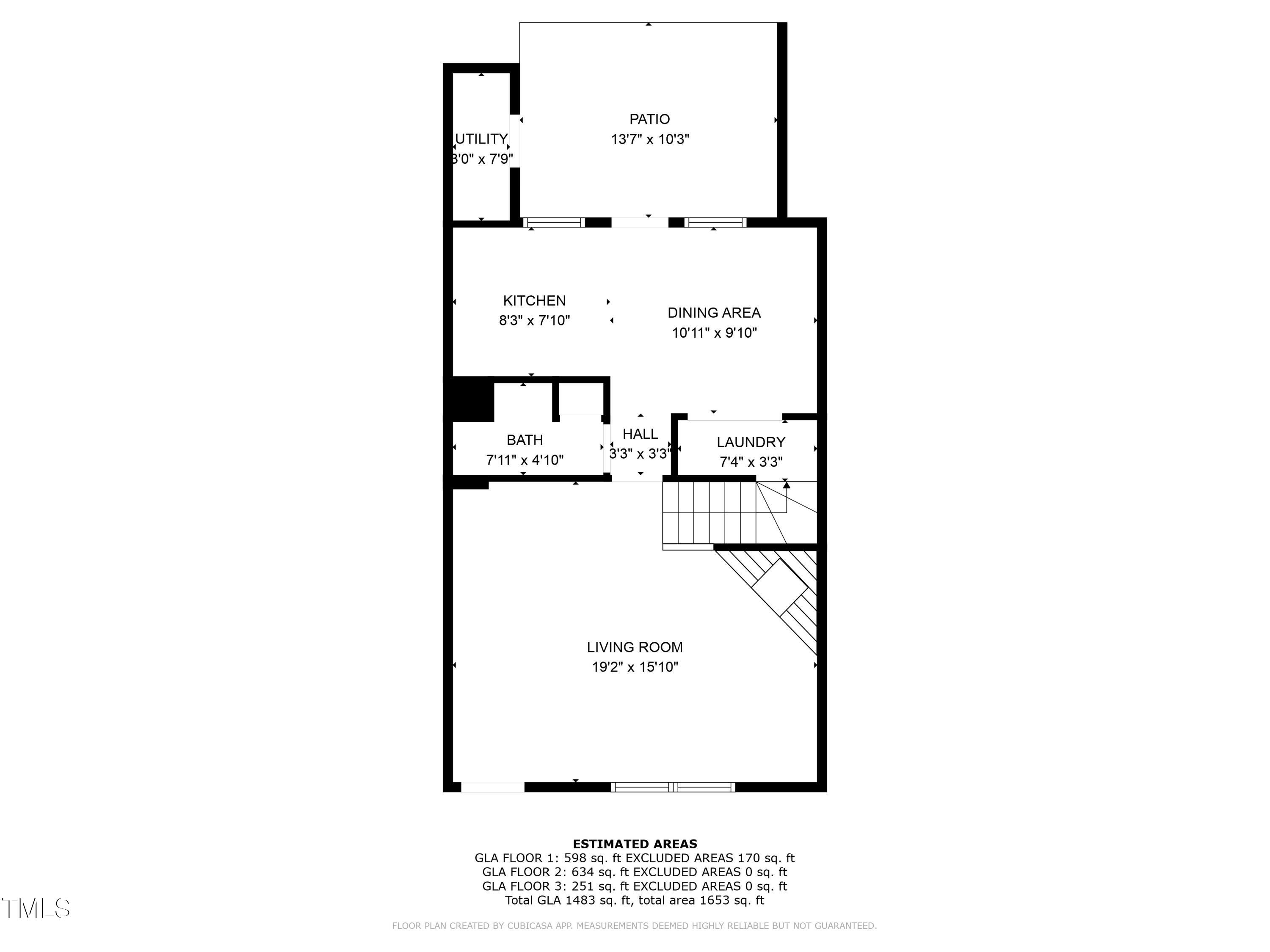 708 Powell Drive, Unit B Raleigh, NC 27606 - Photo 41 of 43 2-Floorplan_1