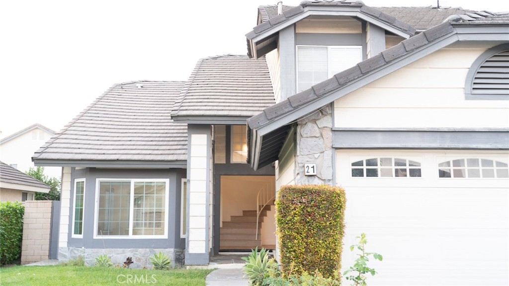 a front view of a house