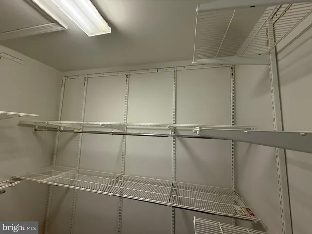 a close view of closet