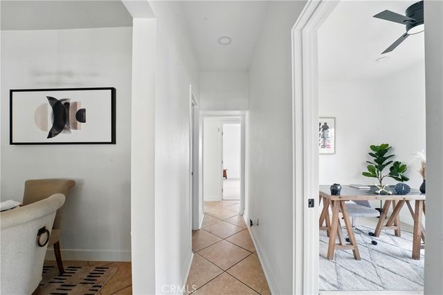 a view of dining room with furniture and wooden floor